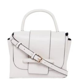 Aldo White Solid Medium Satchel Handbag-image-42