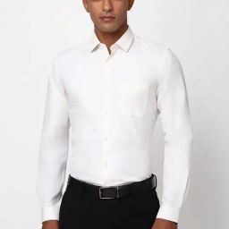 Peter England White Slim Fit Checks Shirt-picture-9