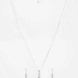Clara 925 Silver Platinum Plated Swiss Zirconia Jino Green Solitaire Pendant Earrings Chain Necklace Jewellery Set for Women & Girls-image-54