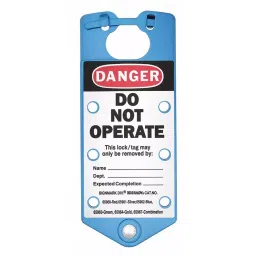 BRADY 1.5 inch Labeled Lockout Hasp Blue, 6T440 (Pack of 6 Padlock)-image-42