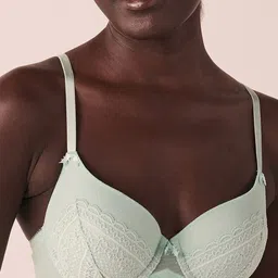 La Vie en Rose Floral Medium Coverage Underwired Lightly Padded Bra-picture-10