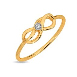 Kisna Diamond & Gold Jewellery Calli 14k (585) Diamond & Gold Ring For Women-image-71