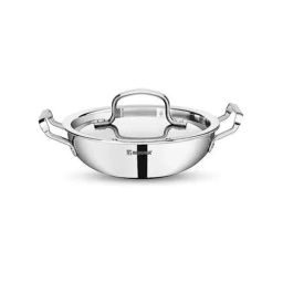 Bergner Tripro Silver Stainless Steel 30 cm Induction Friendly Triply Deep Kadai With Lid (6 L)-28