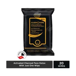 KleenOWipe Activated Charcoal Detox & Ultra Purifying Wipes - 20 Wipes image 2