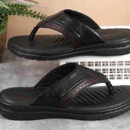 Mochi Men's Black Thong Sandals-picture-27
