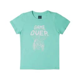 Allen Solly Junior Sea Green Printed T-Shirt-image-5