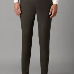 Louis Philippe Brown Slim Fit Trousers-picture-22