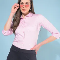 Crimsoune Club Pink Printed Shirt-image-88