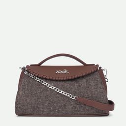 ZOUK Printed Structured Sling Bag-43