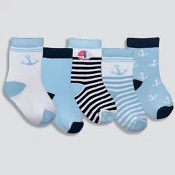YK Infants Pack Of 5 Ankle-Length Assorted Socks-18