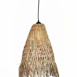 Whispering Homes Wabi Sabi Hand Braided Pendant Lamp-image-22
