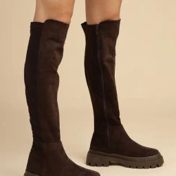 Truffle Collection Women's Brown Casual Booties-49