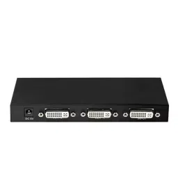 Techut 2 Port DVI Splitter 1 In 2 Out Media Streaming Device (Black) image 3