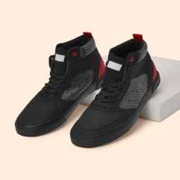 Ajile by Pantaloons Men's Black Ankle High Sneakers-image-51