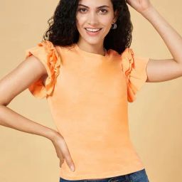 YU by Pantaloons Orange Regular Fit Top-34