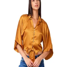 IZEL Gold Solid Shirt-image-43