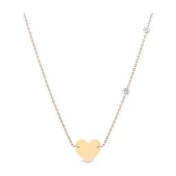 Candere by Kalyan Jewellers 18K Rose Gold Heart SIIJ Diamond Women Necklace-image-37
