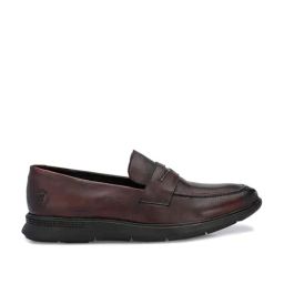 Legwork Men's Maroon Formal Loafers-image-4