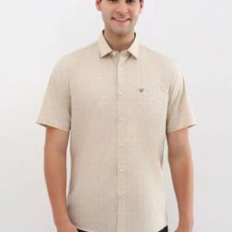 Allen Solly beige Geometric Shirts-image-43