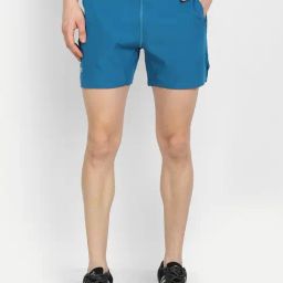 Dida Blue Polyster Regular Fit Solid Shorts-image-72