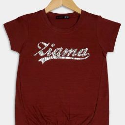 ZIAMA Kids Brown Printed Top-image-64