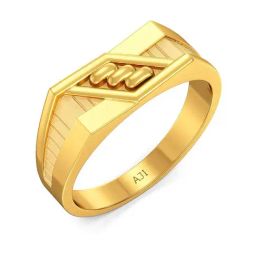Joyalukkas Yuva Collection Mature Masculine Designer 22k Gold Casual Ring for Men-image-15