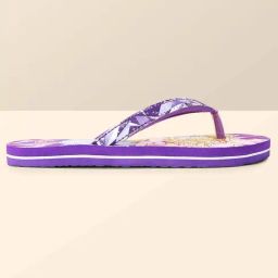 Kidsville Barbie Printed Purple Flip Flops-image-38