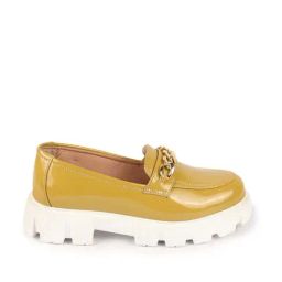 Fausto Women's Mustard Casual Loafers-picture-26