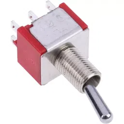 RS PRO Toggle Switch Panel Mount On-On DPDT Solder Terminal, 394475-41