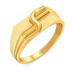 Joyalukkas Yuva Collection Delightful Fine 22k Gold Casual Ring for Men-image-50