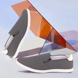 Fausto Men's Grey Plimsolls-image-88