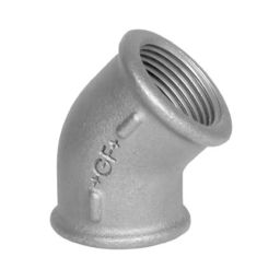 Georg Elbow Fischer Galvanised malleable Iron Fitting 45° Female BSPP 3/4in to 3/4in, 770120205 (Pack of 5)-image-41