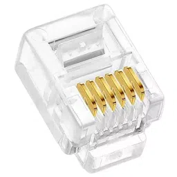 FEDUS RJ12 6P6C Flat Cable Modular Plug Connector ‎White (Pack of 25 Pcs)-image-42