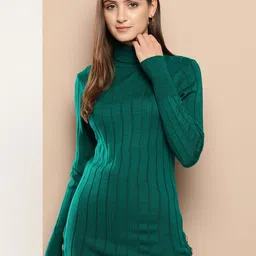 Chemistry Acrylic Ribbed Longline Pullover-17