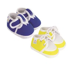 NESKA MODA 12 To 18 Month Non Slip Infants 2 Pair Set Cotton Butterfly Lace Booties-picture-3