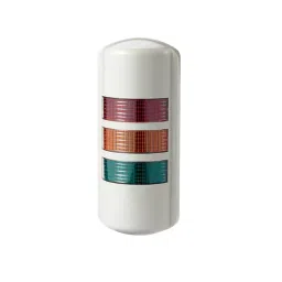 Qlight LED Signal Towers Light Wall Mount Semicircular 24 V DC with Buzzer Red, Amber & Green, SWTELF-BZ-3-24-RAG-43