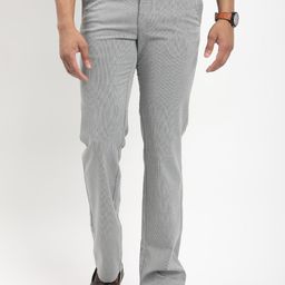 Indian Terrain Men Textured Kansas Trousers-image-23