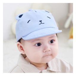 Ziory Bear Design Baseball Cotton Cap Blue - Circumference 46 cm-12