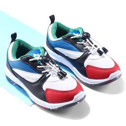Cute Walk by Babyhug Color Block Sneakers with Tie Up Lace - Blue-image-48