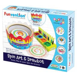 Funvention DIY Spin Art Machine & Drawbot Paint Craft Kit - Multicolor-10