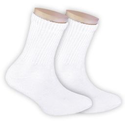 Footprints Pack Of 2 Anti-Odour & Organic Cotton Bamboo School Sports Socks - White-image-78