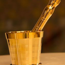 Indain Bartan Brass Mamjista Mortar 1 set-image-63