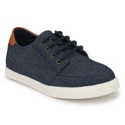 TUSKEY Solid Laced Up Shoes - Navy Blue-image-98