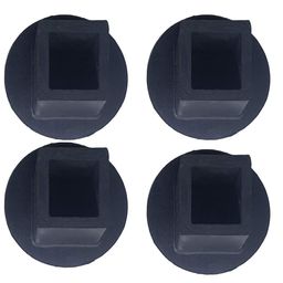 Aamivi Baby Cradle Swinge's Rubber Leg Rubber Pad Black for Square Pipe Baby Cradle/Ghodiyu/Jhula 1 Inch. Pack of 4 Black-picture-7