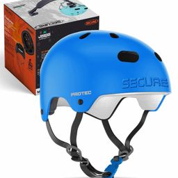 Jaspo Secure Ultra Sports Helmet for Cycling Skating Skateboarding - for All Age Groups (S Blue Matte)-image-62