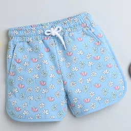 BUMZEE Cotton Floral Shorts - Blue-picture-6