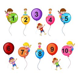 Wallstick Numbers with kids wallstickers-image-98