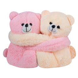 Besties Cute Couple Teddy's Bear Pink/Cream - Length 32 cm-17