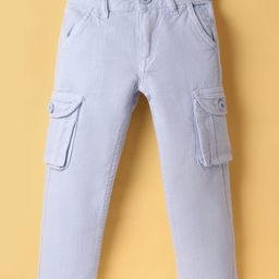 Under Fourteen Only Cotton Solid Pant - Light Blue-image-26