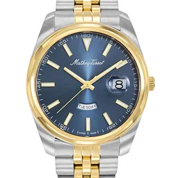 Mathey-Tissot Men Dial & Stainless Steel Bracelet Style Straps Analogue Watch H510BBU-image-18